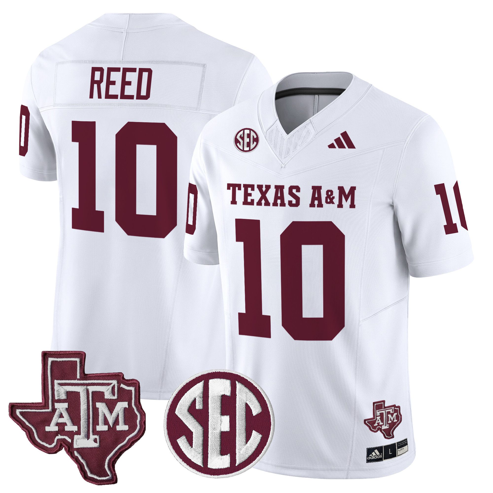 Men Texas A&M Aggies #10 Reed White 2024 Vapor Limited NCAA Jersey->ncaa teams->NCAA Jersey